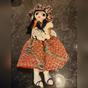 Handmade Peruvian Doll with Llama